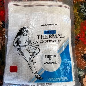Vintage new old stock men’s thermal underwear XL 1970s